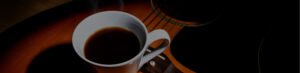 coffee and guitar banner