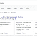 SERP feature - Twitter