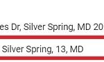 Silver Spring address in Google +