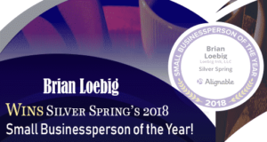 Brian Loebig Wins Silver Spring’s 2018 Small Businessperson of the Year!