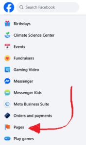 Adding a Facebook page admin screenshot